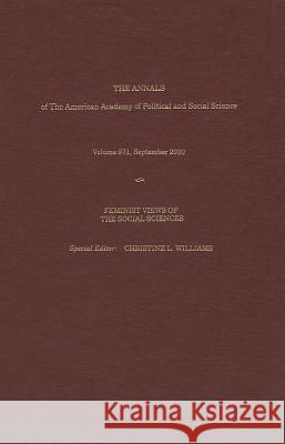 Feminist Views of the Social Sciences Christine L. Williams 9780761922735 Sage Publications (CA)