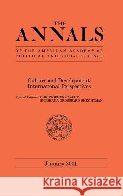 Culture and Development: International Perspectives Christopher Clague Shoshana Grossbard-Shectman 9780761923930 Sage Publications (CA)