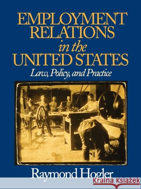 Employment Relations in the United States: Law, Policy, and Practice Hogler 9780761926542