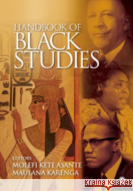 Handbook of Black Studies Molefi Kete Asante Maulana Karenga 9780761928409 Sage Publications