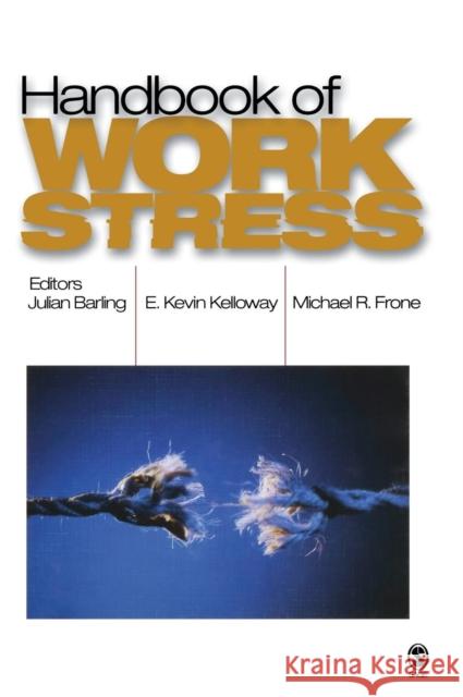 Handbook of Work Stress Julian Barling E. Kevin Kelloway Michael R. Frone 9780761929499 Sage Publications