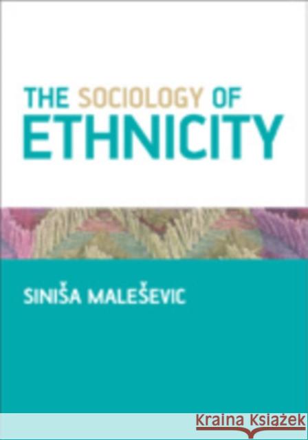 The Sociology of Ethnicity Sinisa Malesevic 9780761940418 Sage Publications