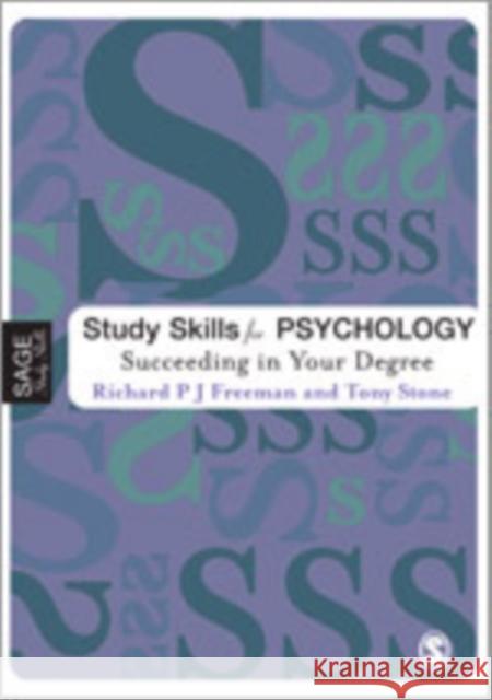 Study Skills for Psychology: Succeeding in Your Degree Freeman, Richard 9780761942399 Sage Publications
