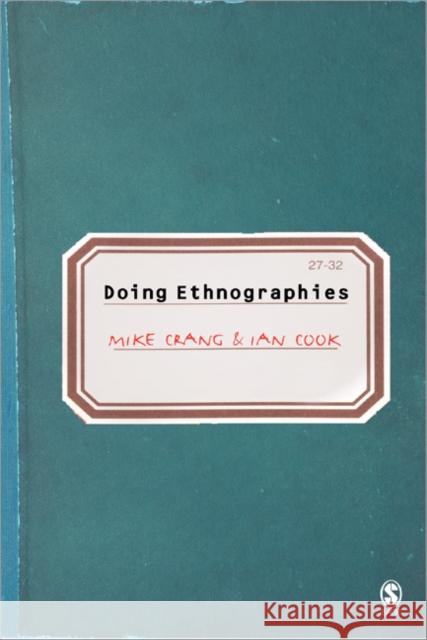 Doing Ethnographies Mike Crang 9780761944461 0