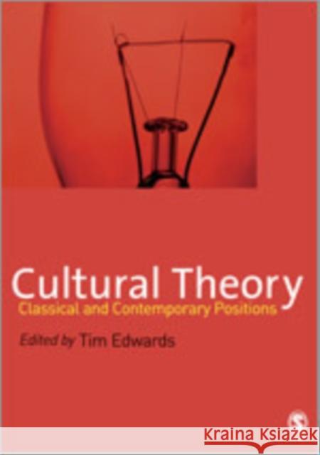 Cultural Theory: Classical and Contemporary Positions Edwards, Tim 9780761948629 Sage Publications