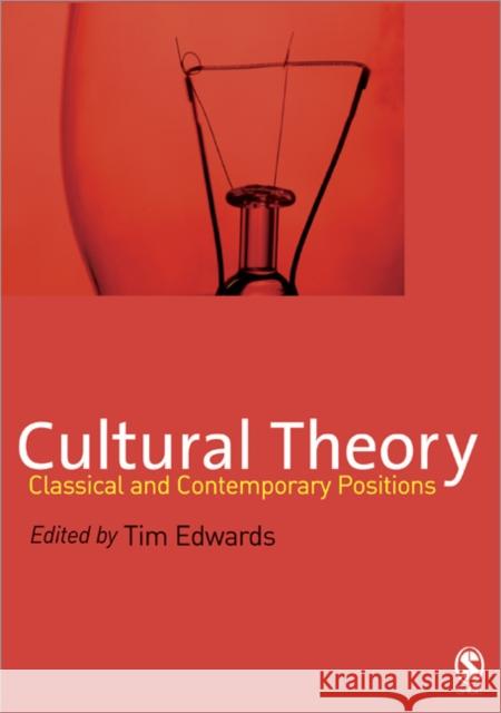 Cultural Theory: Classical and Contemporary Positions Edwards, Tim 9780761948636 Sage Publications