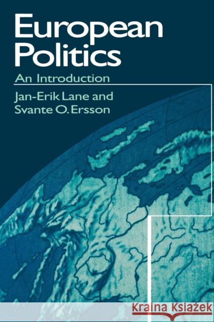 European Politics: An Introduction Lane, Jan-Erik 9780761952879
