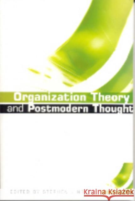 Organization Theory and Postmodern Thought Stephen A. Linstead 9780761953104