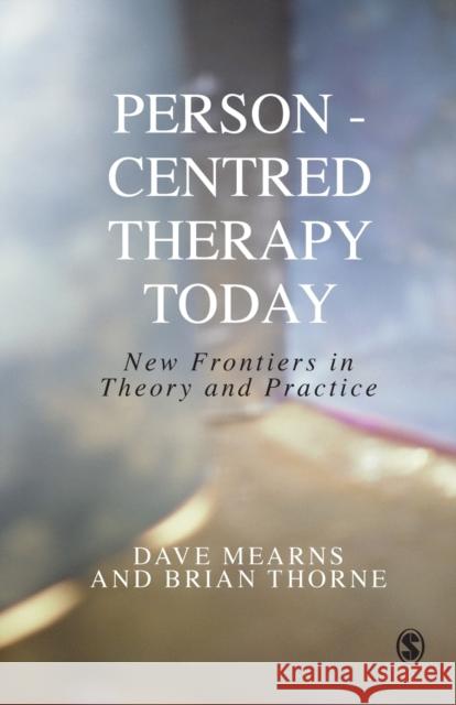 Person-Centred Therapy Today Mearns, Dave 9780761965602 Sage Publications