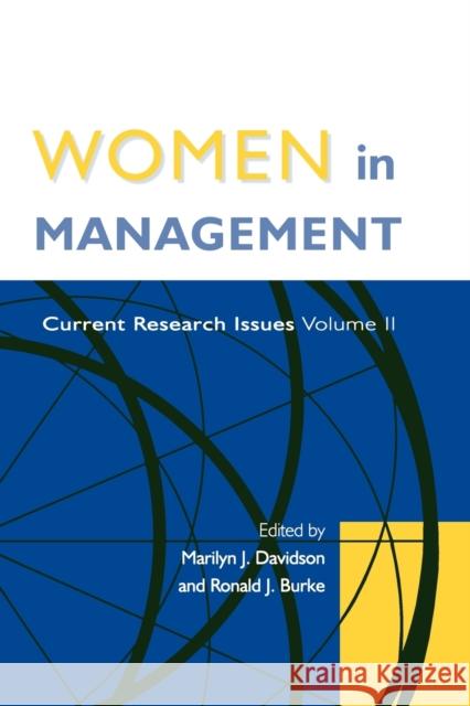 Women in Management: Current Research Issues Volume II Davidson, Maryilyn 9780761966036 Sage Publications