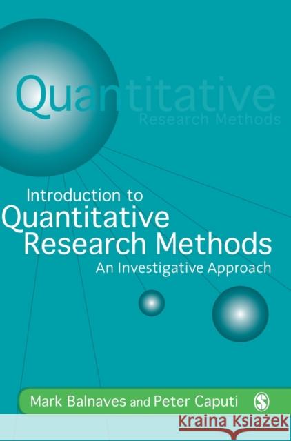 Introduction to Quantitative Research Methods [With CD-ROM] Balnaves, Mark 9780761968030 Sage Publications