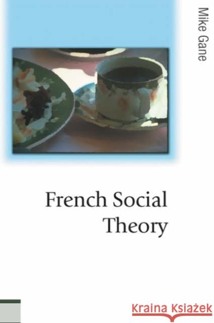 French Social Theory Mike Gane 9780761968306 Sage Publications
