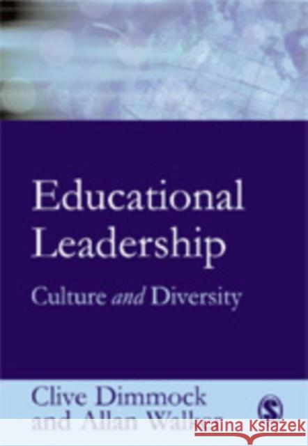 Educational Leadership: Culture and Diversity Dimmock, Clive 9780761971696 Sage Publications