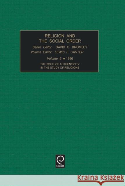 Religion and the Social Order Bromley, David G. 9780762300389