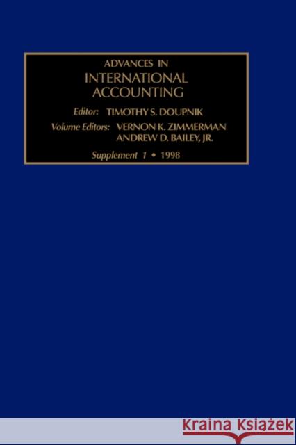 The Evolution of International Accounting Standards in Transitional and Developing Economies: Volume V Zimmerman, V. K. 9780762304615 JAI Press