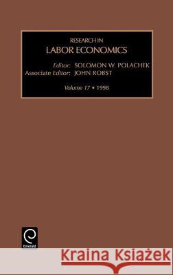Research in Labor Economics Peter Boettke Solomon Polachek S. W. Polachek 9780762305704 JAI Press