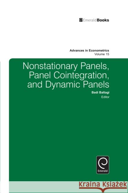 Nonstationary Panels, Panel Cointegration, and Dynamic Panels B. H. Baltagi Badi Baltagi Badi H. Baltagi 9780762306886 JAI Press