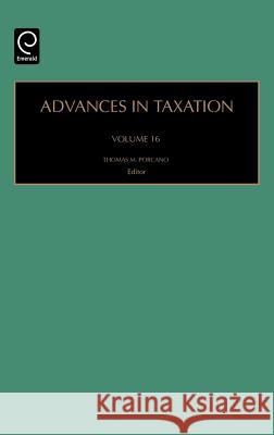Advances in Taxation Thomas M. Porcano Porcano 9780762311347 JAI Press