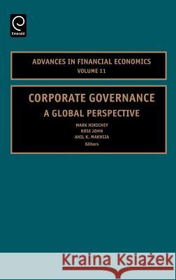 Corporate Governance: A Global Perspective Hirschey, Mark 9780762311873 JAI Press
