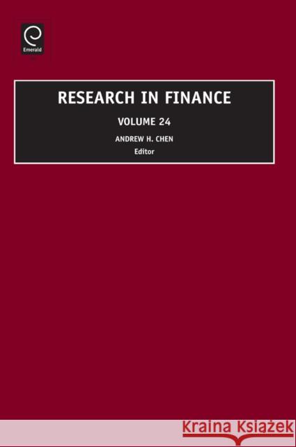 Research in Finance Andrew H. Chen 9780762313778 Emerald Publishing Limited