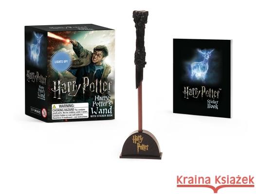 Harry Potter Wizard's Wand with Sticker Book: Lights Up! Running Press 9780762459377 Running Press