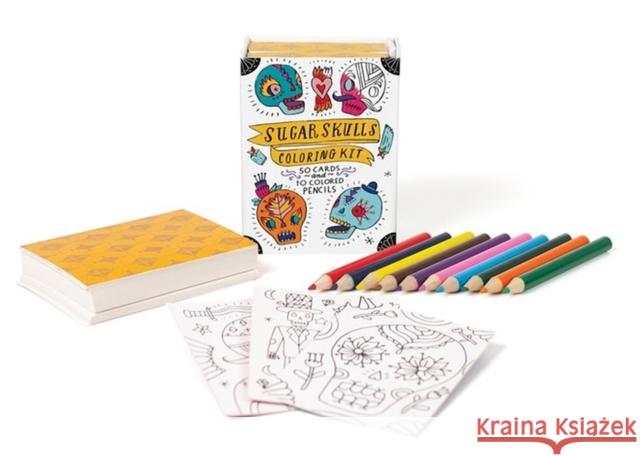 Sugar Skulls Coloring Kit Running Press 9780762460793 Running Press