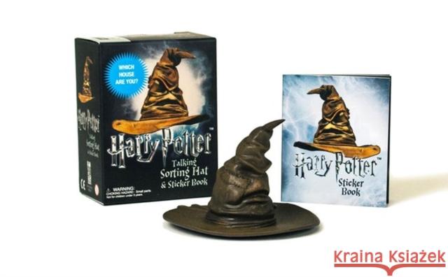 Harry Potter Talking Sorting Hat and Sticker Book: Which House Are You? Running Press 9780762461769 Running Press
