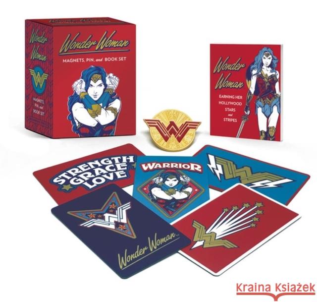 Wonder Woman: Magnets, Pin, and Book Set Matthew K. Manning 9780762468324 Running Press