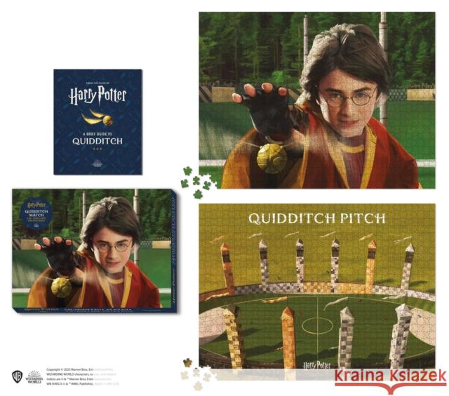 Harry Potter Quidditch Match 2-in-1 Double-Sided 1000-Piece Puzzle Donald Lemke 9780762478668 Running Press,U.S.