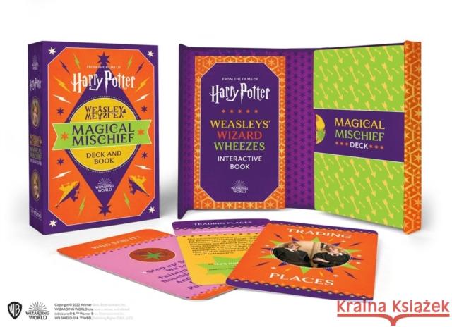 Harry Potter Weasley & Weasley Magical Mischief Deck and Book Donald Lemke 9780762479467