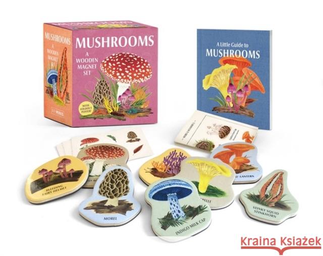 Mushrooms: A Wooden Magnet Set Meg Madden 9780762481378 Running Press