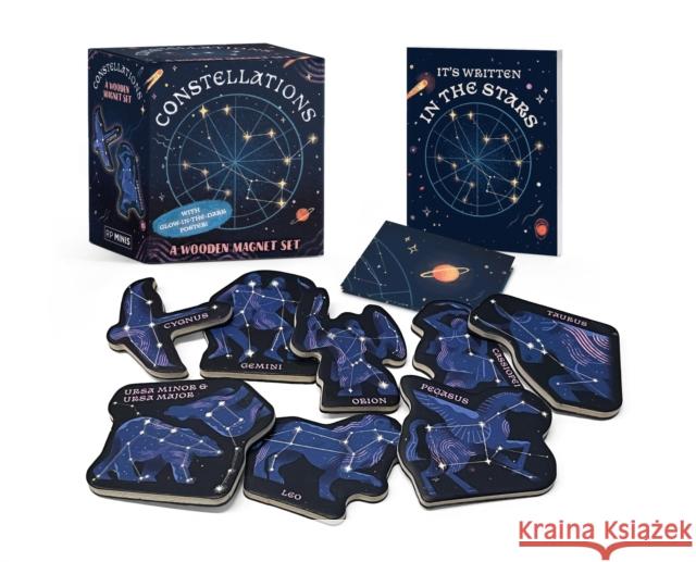 Constellations: A Wooden Magnet Set: With glow-in-the dark poster! Christina Rosso-Schneider 9780762482450