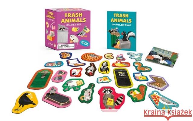 Trash Animals Magnet Set: Live Free, Eat Trash! Alexander Schneider Yeji Yun 9780762484317 Running Press