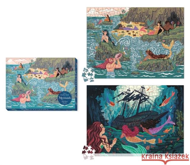 Mermaids 2-in-1 Double-Sided 500-Piece Puzzle Running Press 9780762488131 RP Studio