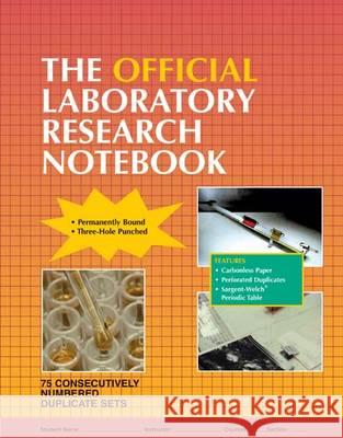 The Official Laboratory Research Notebook Jones & Bartlett Publishers 9780763709044 JONES AND BARTLETT PUBLISHERS, INC