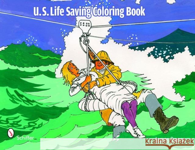 U.S. Life Saving Coloring Book James E. Owens 9780764334832 Schiffer Publishing