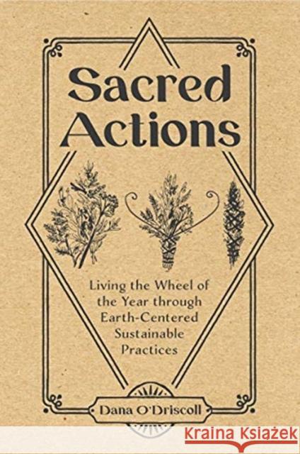 Sacred Actions: Living the Wheel of the Year Through Earth-Centered Sustainable Practices Dana O'Driscoll 9780764361531