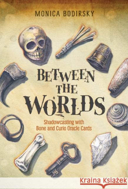 Between the Worlds: Shadowcasting with Bone and Curio Oracle Cards Monica Bodirsky 9780764364334 Schiffer Publishing Ltd
