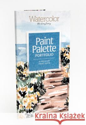 Watercolor the Easy Way Paint Palette Portfolio Coastal: 9 Premium Paint Dots Sara Berrenson 9780764369988 Better Day Books
