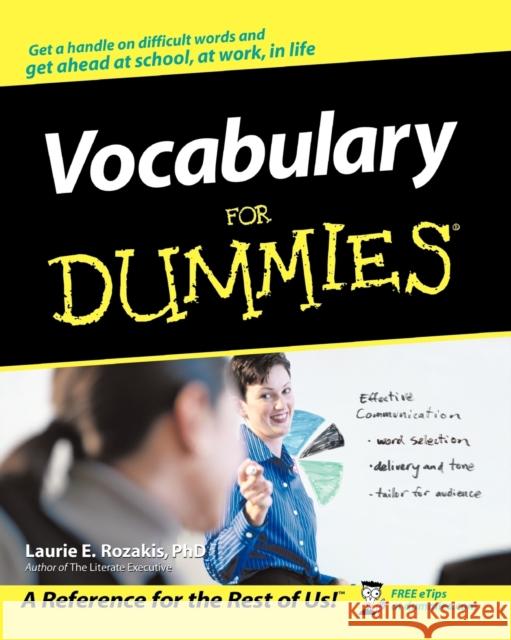 Vocabulary for Dummies Rozakis, Laurie E. 9780764553936