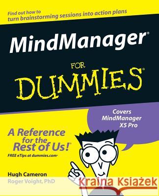 MindManager For Dummies Hugh Cameron Roger Voight 9780764556531 