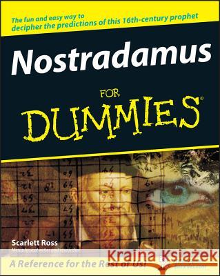 Nostradamus for Dummies Scarlett Ross 9780764584121 0