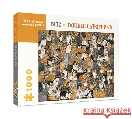 Ditz Double Cat-Spread 1000 Piece Jigsaw Puzzle Ditz 9780764979637