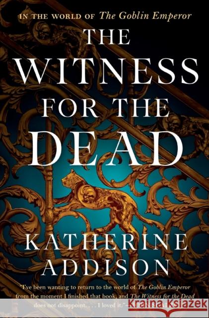 The Witness for the Dead Katherine Addison 9780765387431 Tor Books
