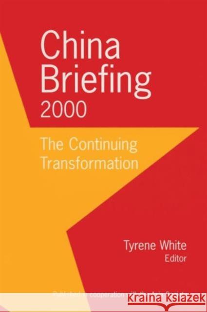 China Briefing: 1997-1999: A Century of Transformation White, Jay D. 9780765606136 East Gate Book