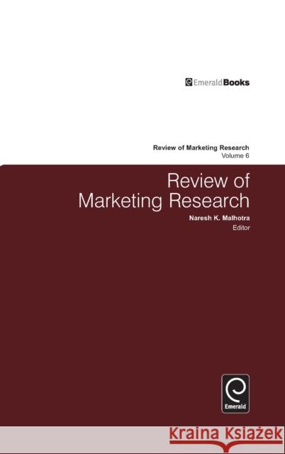 Review of Marketing Research Malhotra, Naresh K. 9780765621276 M.E. Sharpe