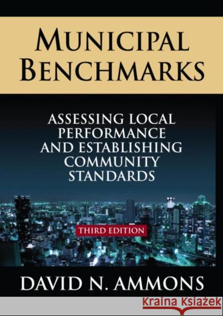 Municipal Benchmarks: Assessing Local Perfomance and Establishing Community Standards: Assessing Local Perfomance and Establishing Community Standards Ammons, David 9780765626608