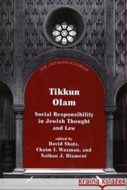Tikkun Olam: Social Responsibility in Jewish Thought and Law Shatz, David 9780765759511 Jason Aronson