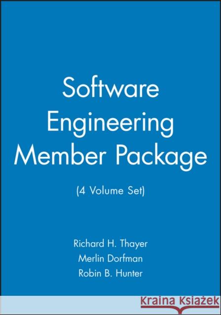 Software Engineering Member Package, 4 Volume Set Thayer, Richard H. 9780769510996