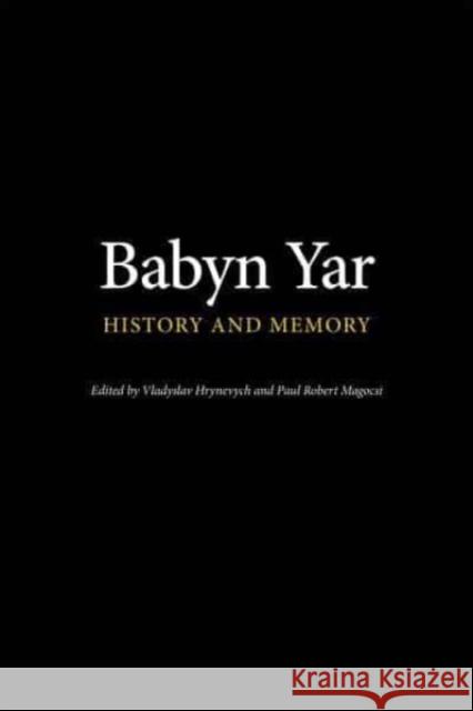 Babyn Yar  9780772751164 University of Toronto Press